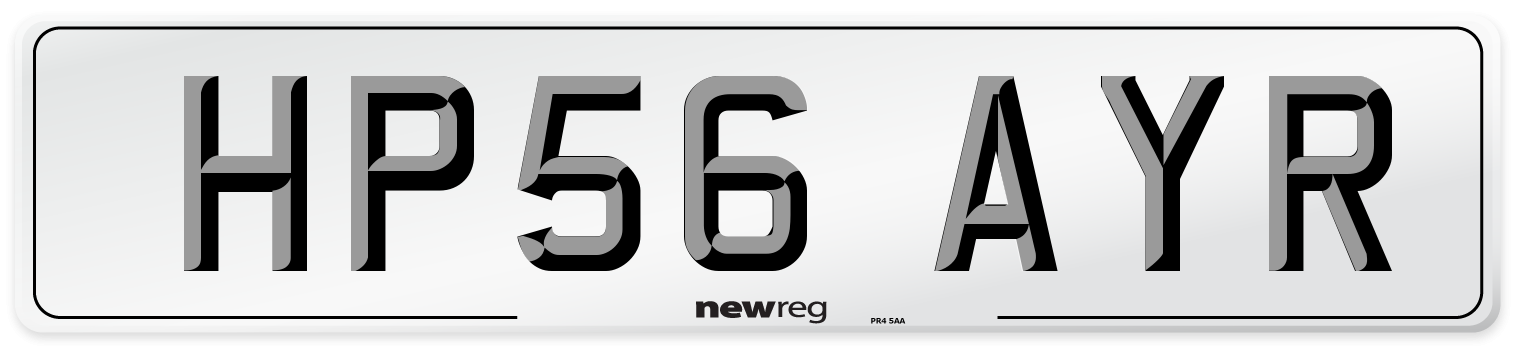 HP56 AYR Number Plate from New Reg